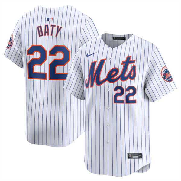 Men's New York Mets #22 Brett Baty White 2024 Home Limited Stitched Baseball Jersey Dzhi,We sell and wholesale Men's New York Mets #22 Brett Baty White 2024 Home Limited Stitched Baseball Jersey Dzhi on line form chian!